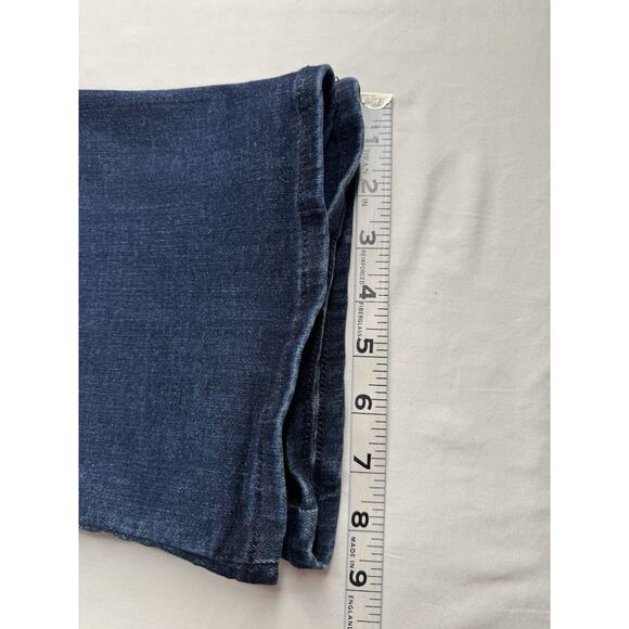 NYDJ Size 14 Billie Mini Bootcut Jeans Hip Zip Button 5 Button Dark Wash - Picture 11 of 11